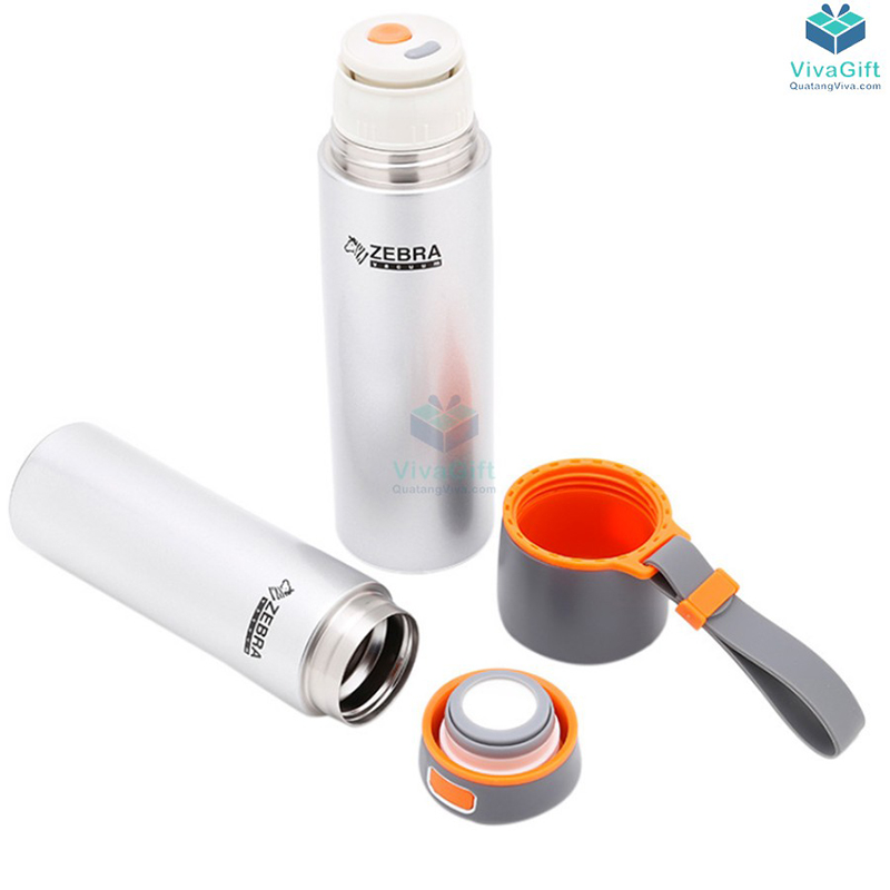 Bình ZEBRA Thái Lan 112949 Flask Zelect có nắp thiết kế mở chỉ bằng nút bấm